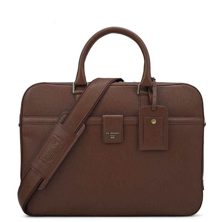 Franzy Leather Laptop Bag - Date