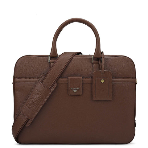 Franzy Leather Laptop Bag - Date