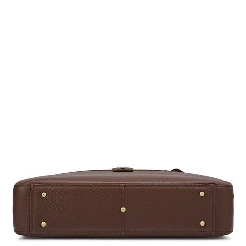 Franzy Leather Laptop Bag - Date