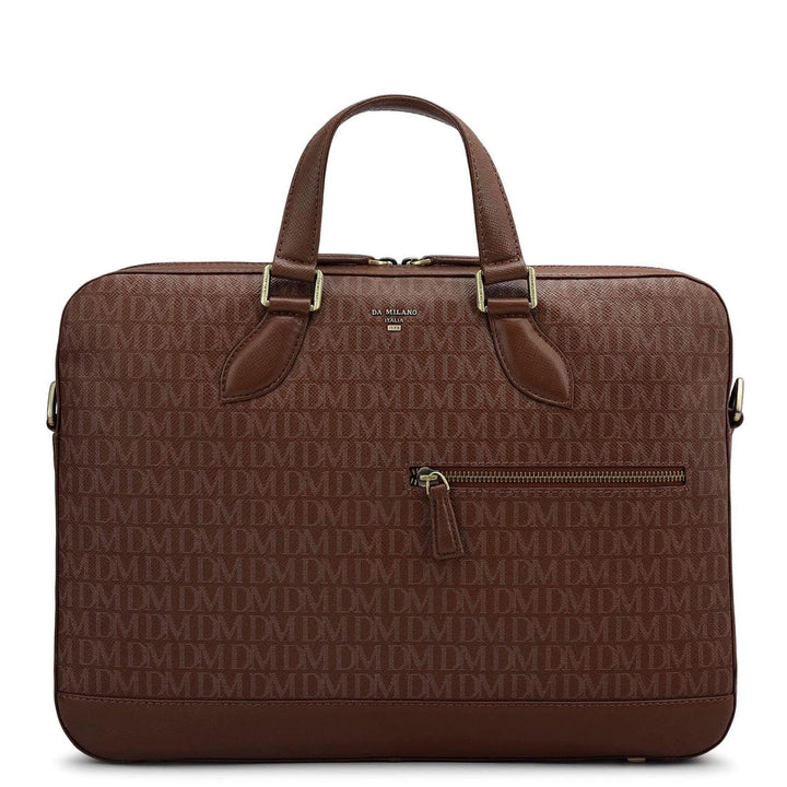 Monogram Franzy Leather Laptop Bag - Date
