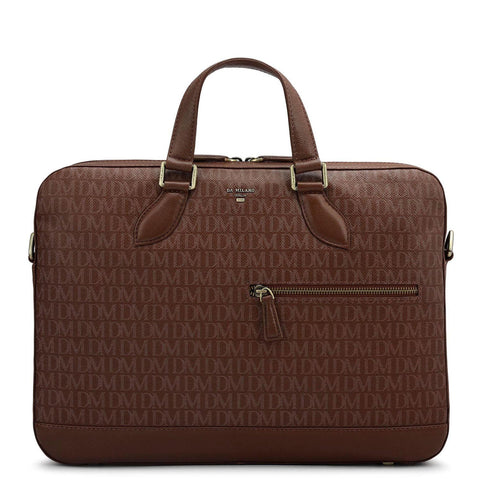 Monogram Franzy Leather Laptop Bag - Date