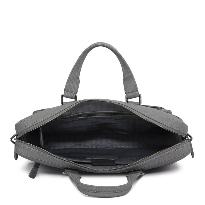 Fish Leather Laptop Bag - Grey