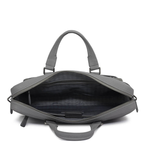 Fish Leather Laptop Bag - Grey