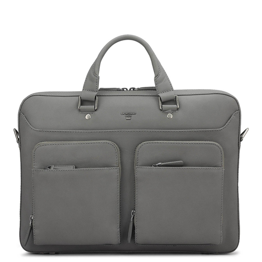 Fish Leather Laptop Bag - Grey