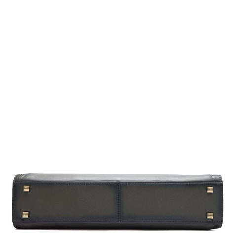 Signato Leather Laptop Bag - Grey