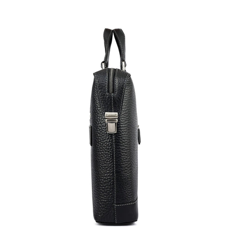 Bub Leather Laptop Bag - Black