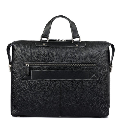 Bub Leather Laptop Bag - Black
