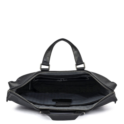 Bub Leather Laptop Bag - Black