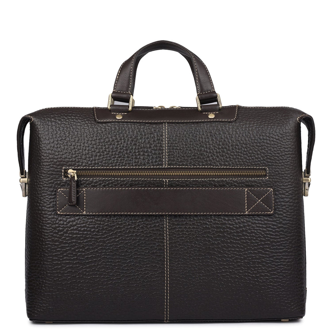 Bub Leather Laptop Bag - Brown