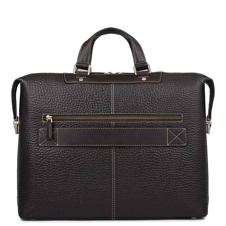 Bub Leather Laptop Bag - Brown