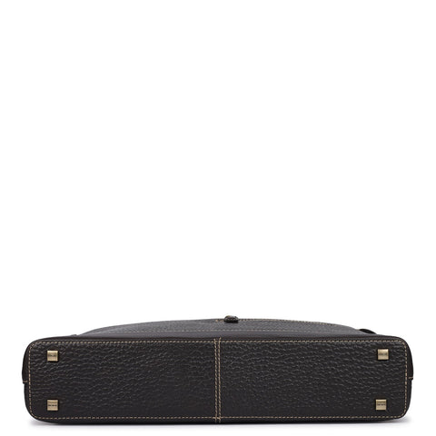 Bub Leather Laptop Bag - Brown