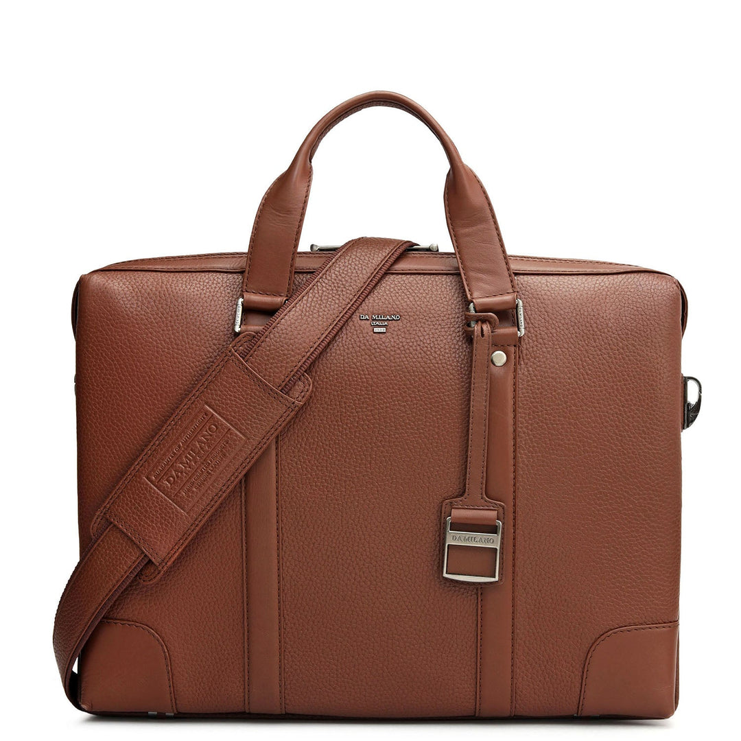 Wax Leather Laptop Bag - Espresso