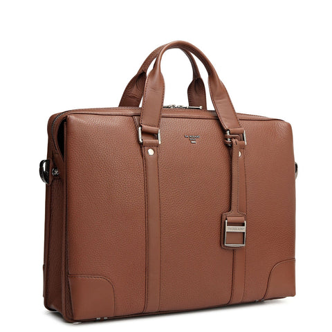 Wax Leather Laptop Bag - Espresso