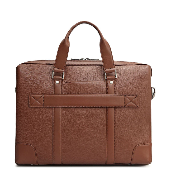 Wax Leather Laptop Bag - Espresso