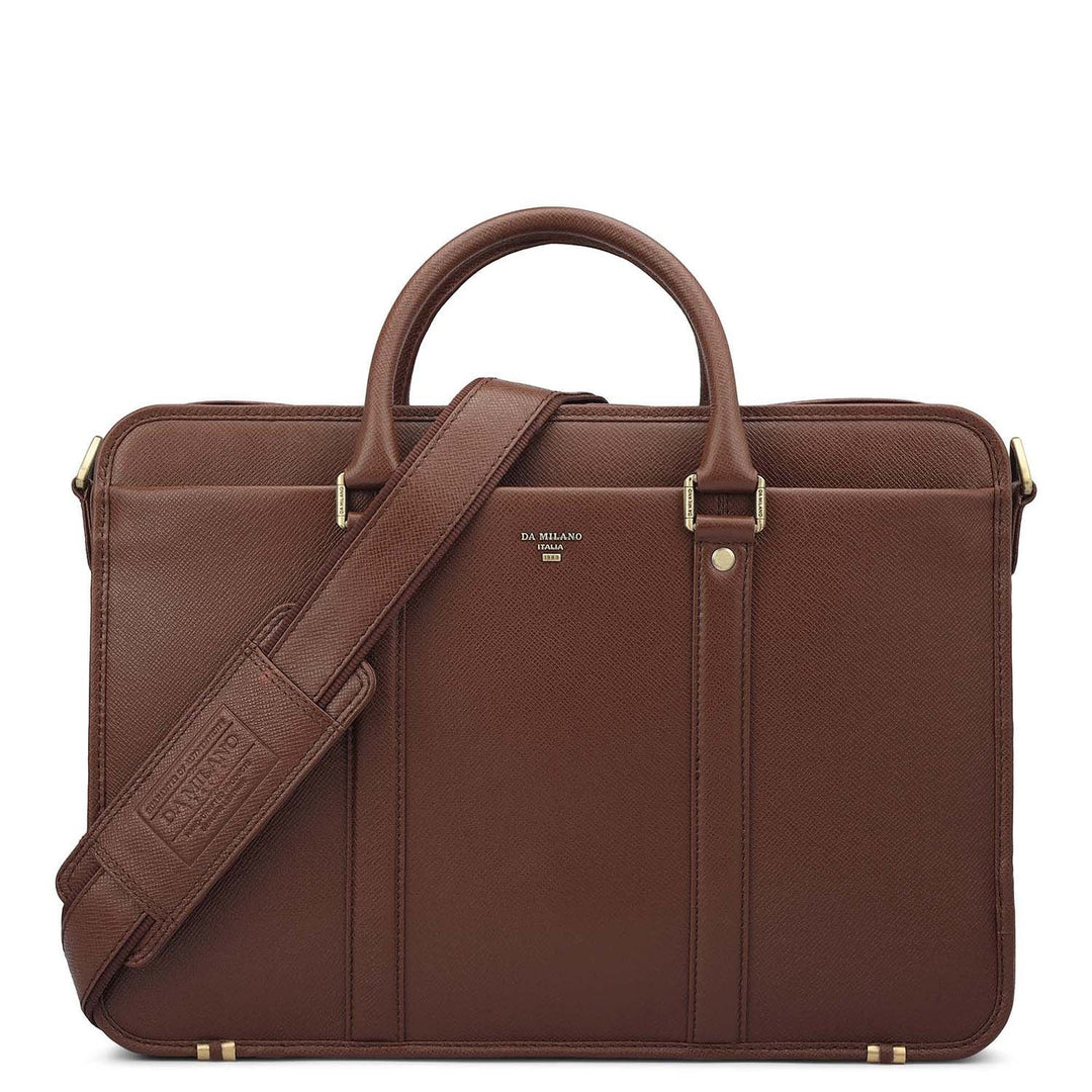 Franzy Leather Laptop Bag - Date