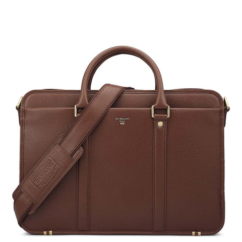 Franzy Leather Laptop Bag - Date