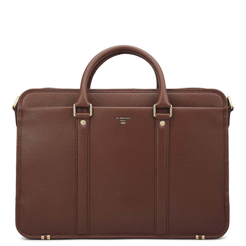 Franzy Leather Laptop Bag - Date