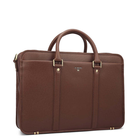 Franzy Leather Laptop Bag - Date