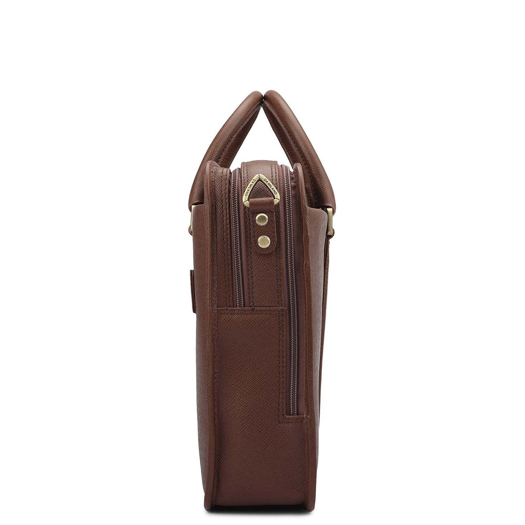 Franzy Leather Laptop Bag - Date