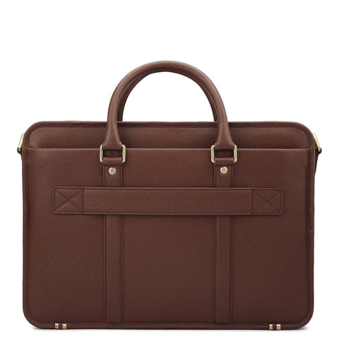 Franzy Leather Laptop Bag - Date