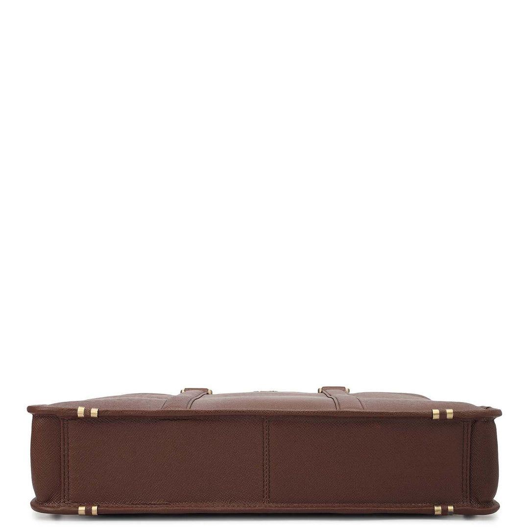 Franzy Leather Laptop Bag - Date