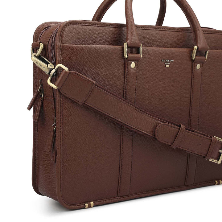 Franzy Leather Laptop Bag - Date