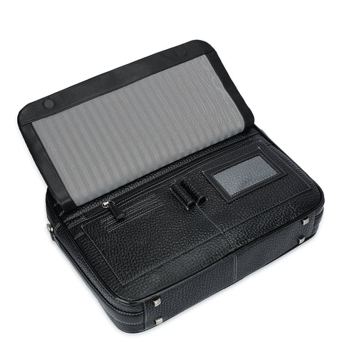 Bub Leather Laptop Bag - Black