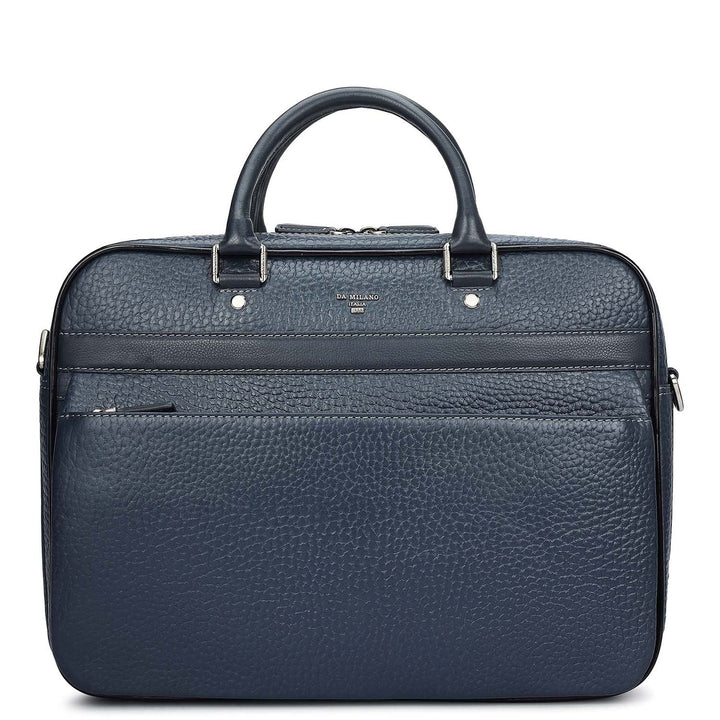 Bub Leather Laptop Bag - Dark Blue