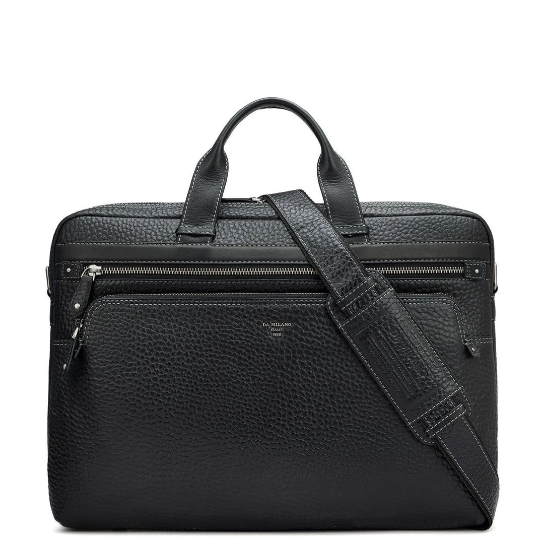 Bub Leather Laptop Bag - Black