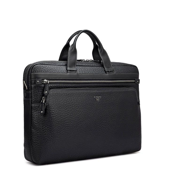 Bub Leather Laptop Bag - Black