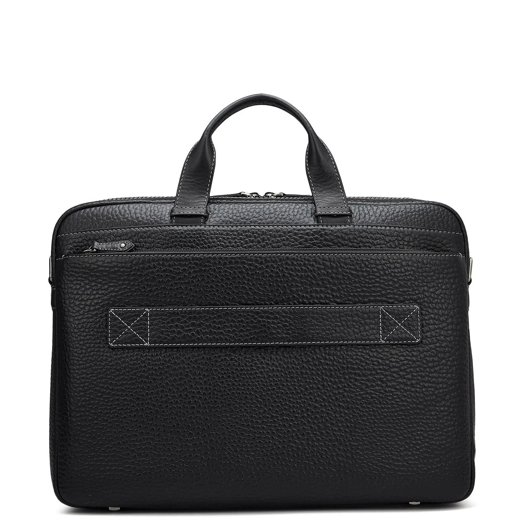 Bub Leather Laptop Bag - Black