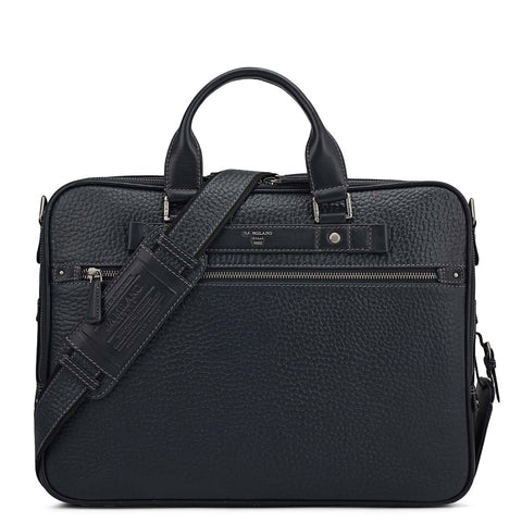 Bub Leather Laptop Bag - Blue