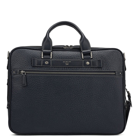 Bub Leather Laptop Bag - Blue