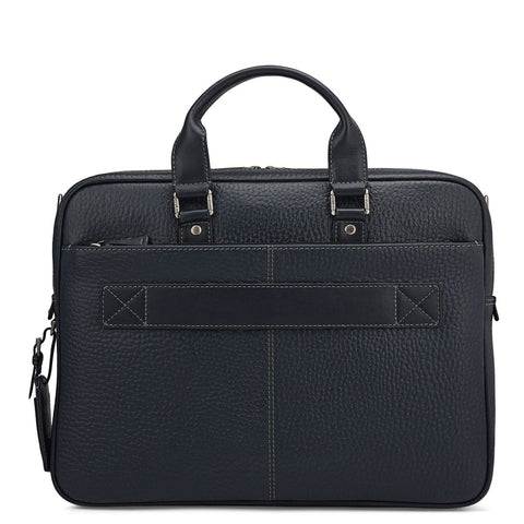 Bub Leather Laptop Bag - Blue