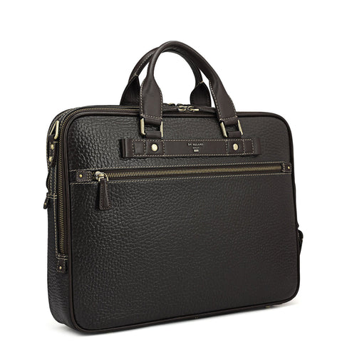 Bub Leather Laptop Bag - Brown