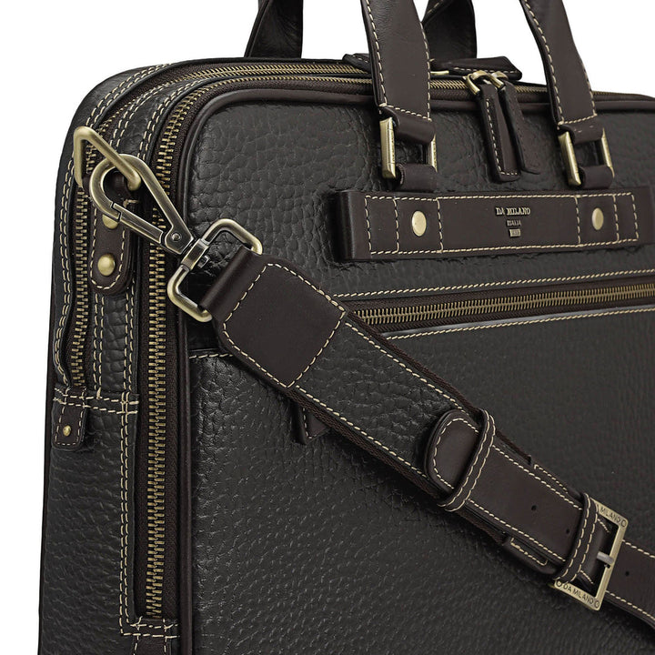 Bub Leather Laptop Bag - Brown