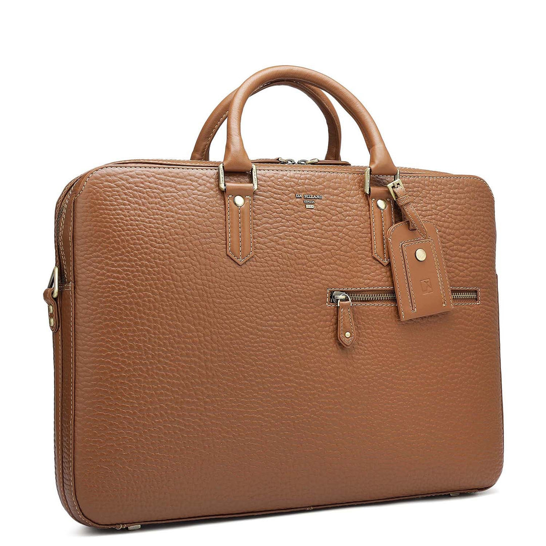 Bub Leather Laptop Bag - Cognac