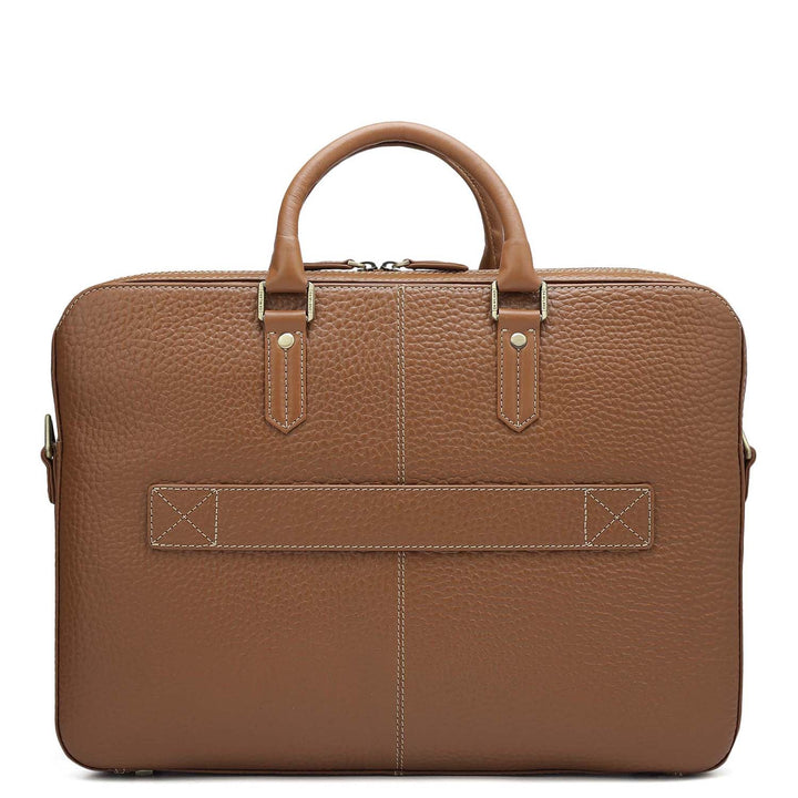 Bub Leather Laptop Bag - Cognac