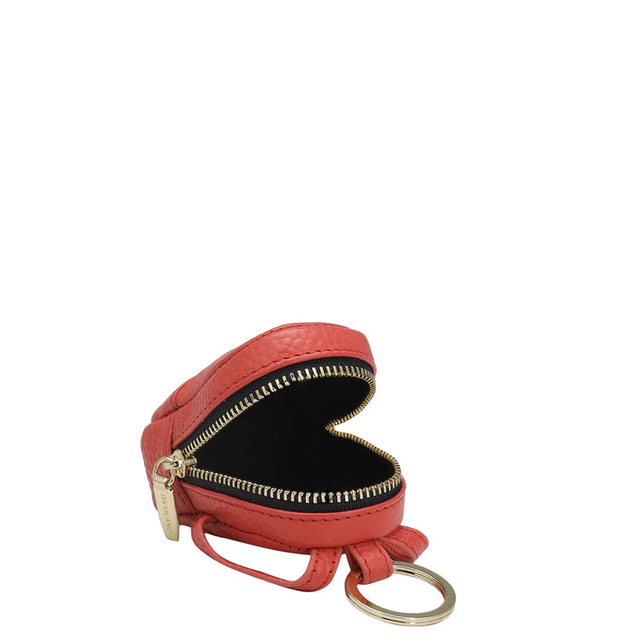 Wax Leather Key Chain - Corallo