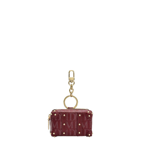 Monogram Leather Key Chain - Blood Stone