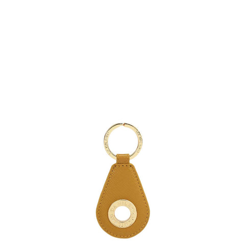 Franzy Leather Key Chain - Mustard