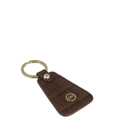 Croco Leather Key Chain - Date