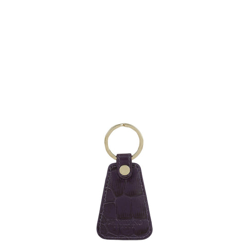 Croco Leather Key Chain - Grapevine