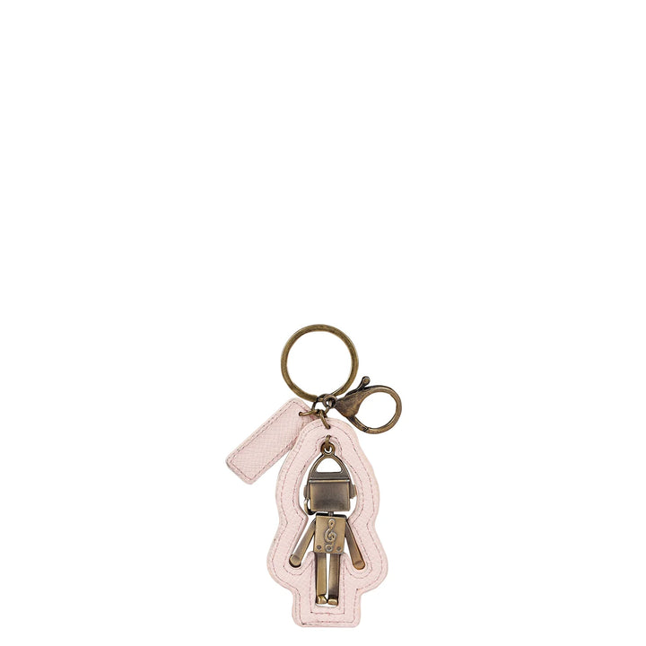 Franzy Leather Key Chain - Blush