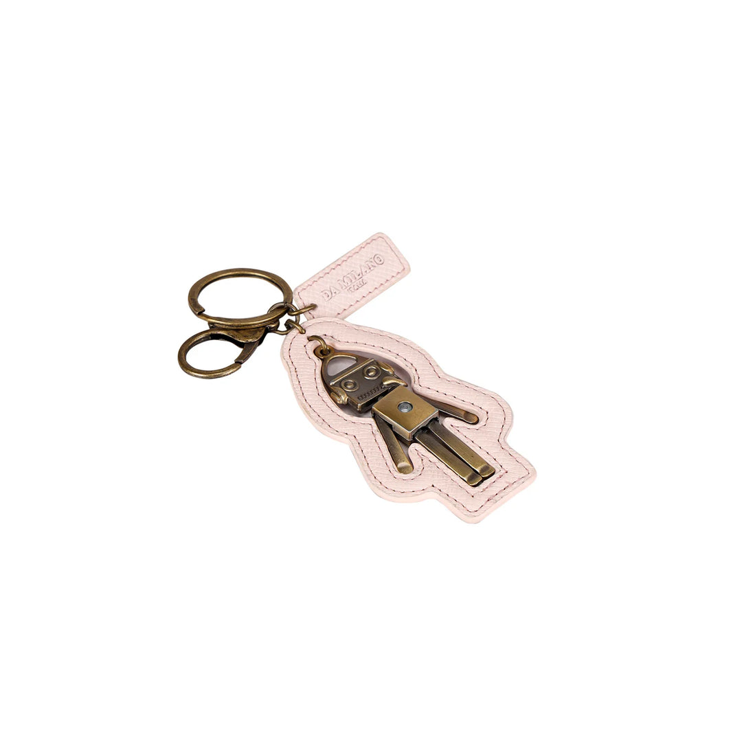 Franzy Leather Key Chain - Blush