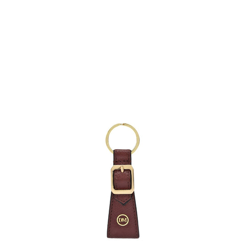 Franzy Leather Key Chain - Berry