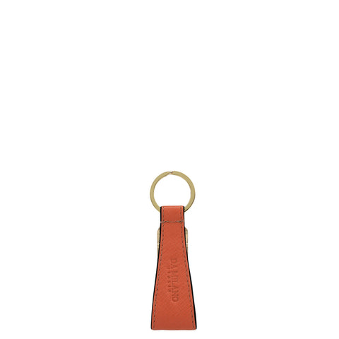 Franzy Leather Key Chain - Salmon