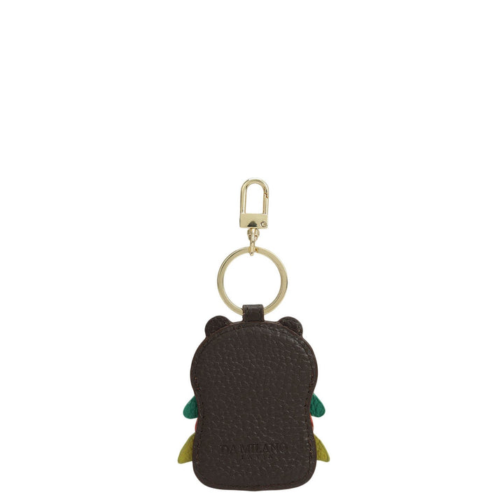 Wax Leather Key Chain - Chocolate