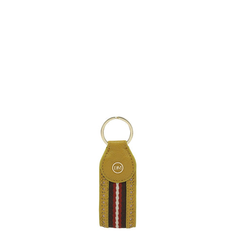 Franzy Leather Key Chain - Mustard