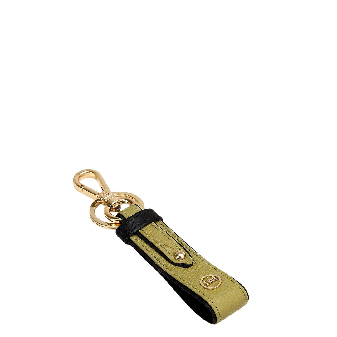 Franzy Leather Key Chain - Green Tea